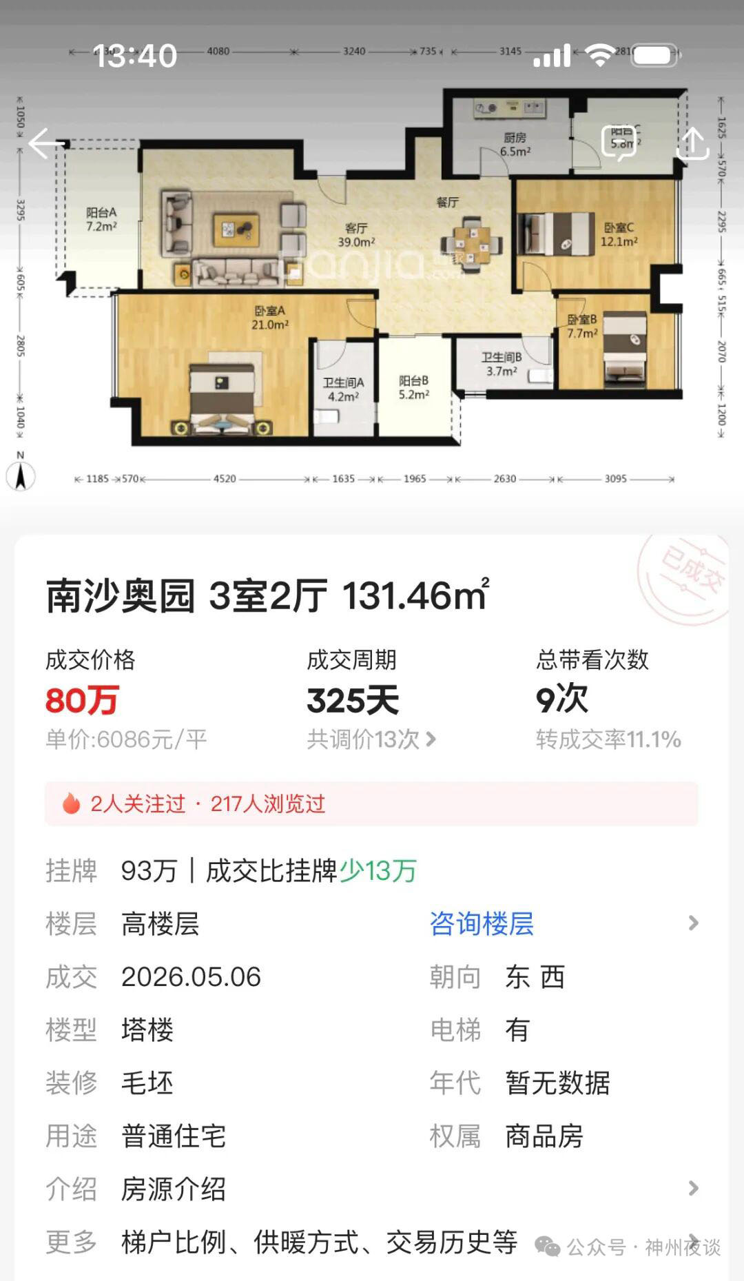 广州南沙一小区卖6千元每平方,我老家房屋比他贵